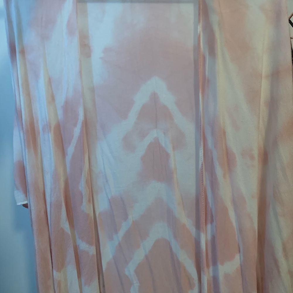 NWT Pink Tie Dye Kimono One Size - Picture 6 of 6